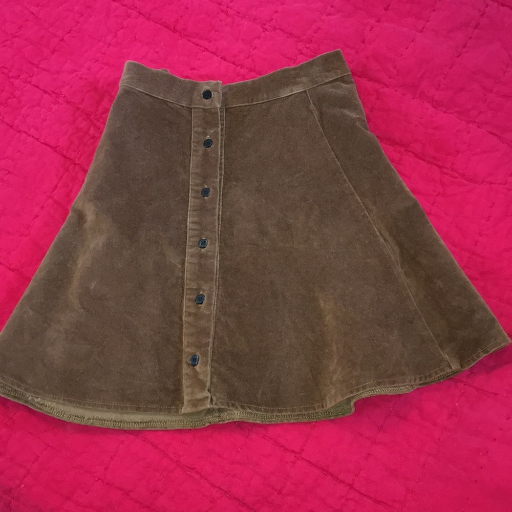 Brown suede Brandy Melville Skirt